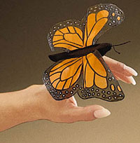 OUT OF STOCK/UNAVAILABLE Mini Monarch Finger Puppet