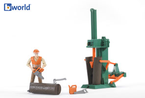 OUT OF STOCK/UNAVAILABLE Bruder Log Splitter Toy Set with Logger