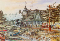 OUT OF STOCK/UNAVAILABLE  #65. Algonquin Park Station/Colour