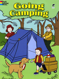 OUT OF STOCK/UNAVAILABLE  Going Camping Colouring Book