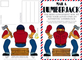 Mail A Lumberjack Postcard