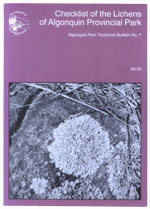 No. 07 - Checklist of the Lichens of Algonquin Provincial Park
