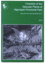No. 04 - Checklist of the Vascular Plants of Algonquin Provincial Park