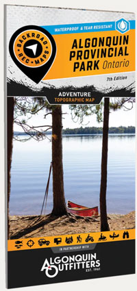Topographical Relief Algonquin Park Map
