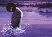 On guard, Loon card